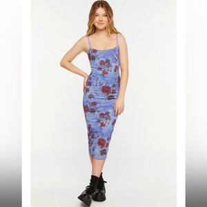 🌹MESH MAXI DRESS💙 /BODYCON SILHOUETTE/ SIZE M